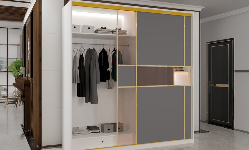 Image 10: Sliding Wardrobes 4U Sliding Double Door Wardrobe