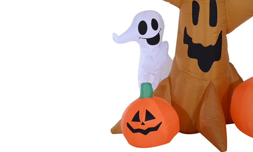 Image 11: HomCom Halloween Inflatable Tree with LED Lights