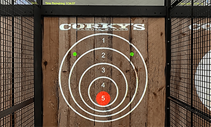 Image 1: Dive Into Fun: One Hour Krazy Darts or Axe Throwing