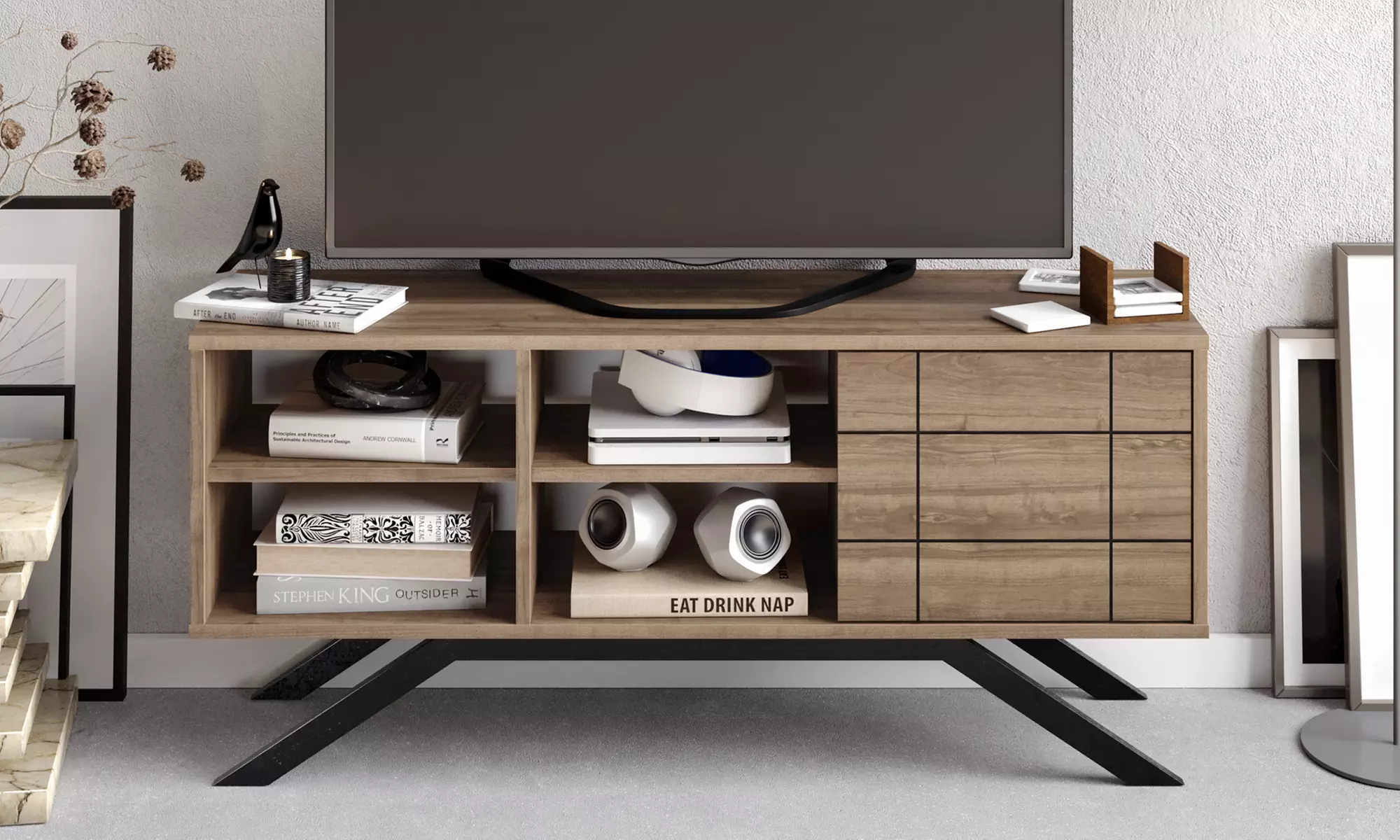 Decorotika North TV Stand and Media Console