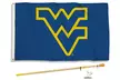 BSI Products NCAA 3' x 5' Flag and 60" Flag Pole Set - Second Medium