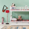 Image 2: Bunk Bed Kids White 3ft Single Pine Wooden Children Bedroom Furniture