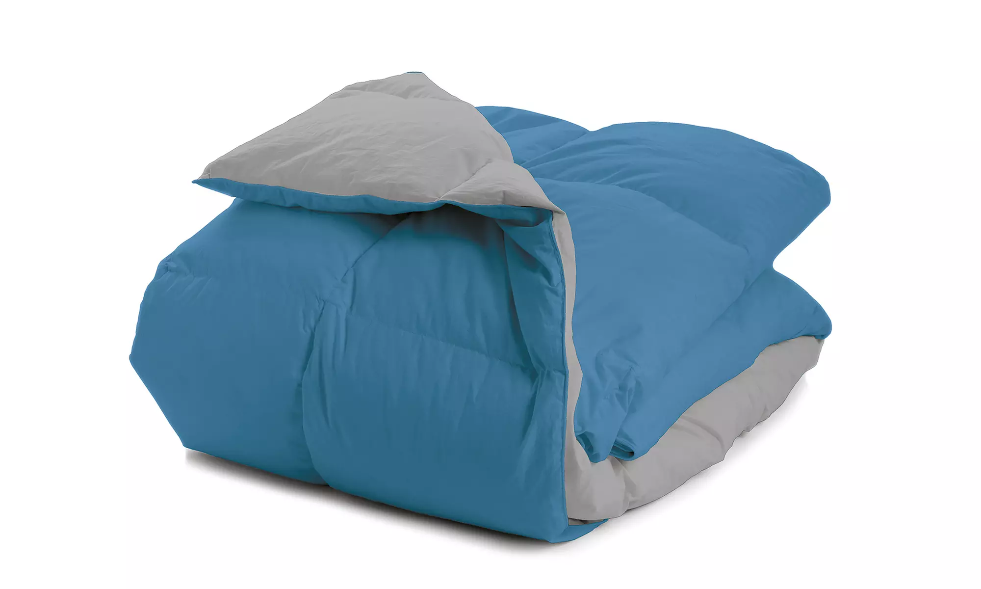 Couette d’hiver réversible avec 90% plumes d’oie