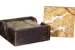 Marble Coasters in Dark Wood Caddy (Set of 4) - Image 2