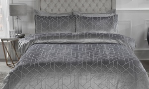  Velvet Touch Geo Duvet Set 