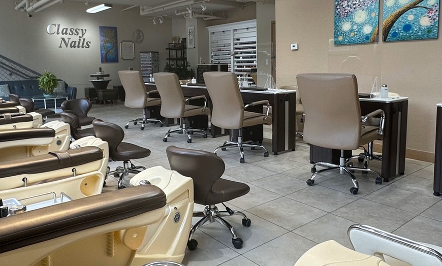 Image 2: Luxurious Manicure & Pedicure Spa Treatments at Classy Nails Denver