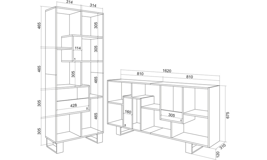 Image 61: Bibliothèque au design ludique