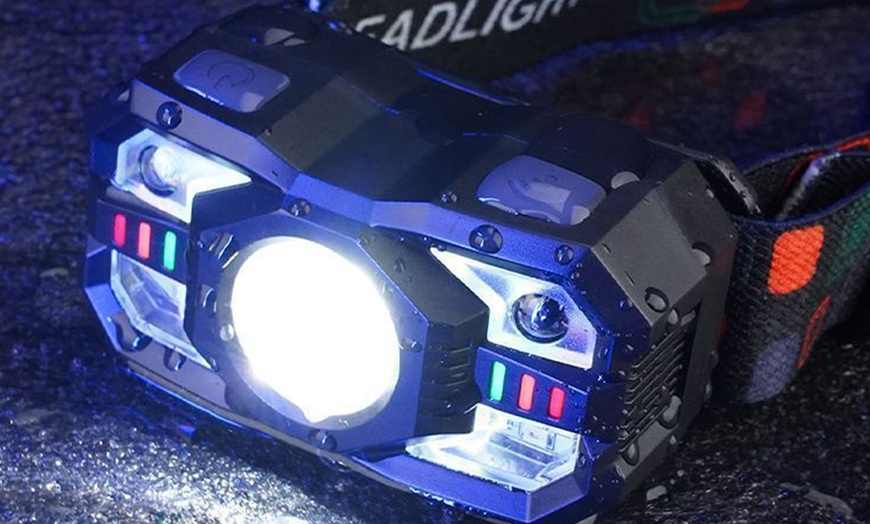 Image 2: LED Motion Sensor Head Torch