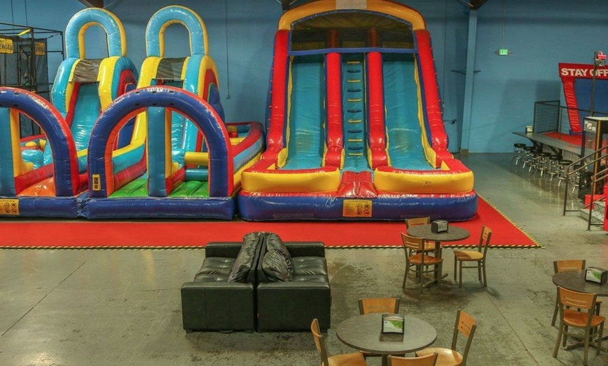 Image 4: Ninety Minute Jump Pass with Wall-to-Wall Trampolines and Inflatables!