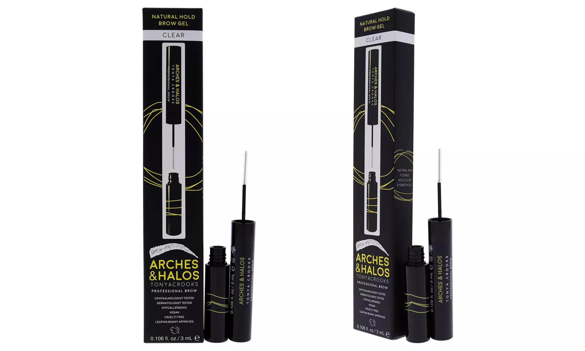 Arches & Halos Natural Hold Brow Gel in Clear, 0.1 oz