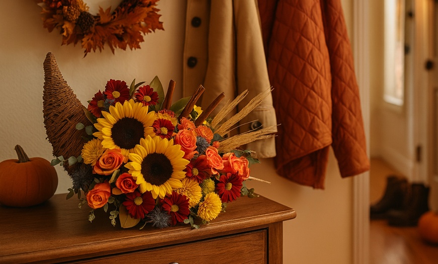 Image 9: Celebrate Thanksgiving with Fresh Flowers & Centerpieces by Blooms Today with Standard Delivery Included Up to 16% Off 