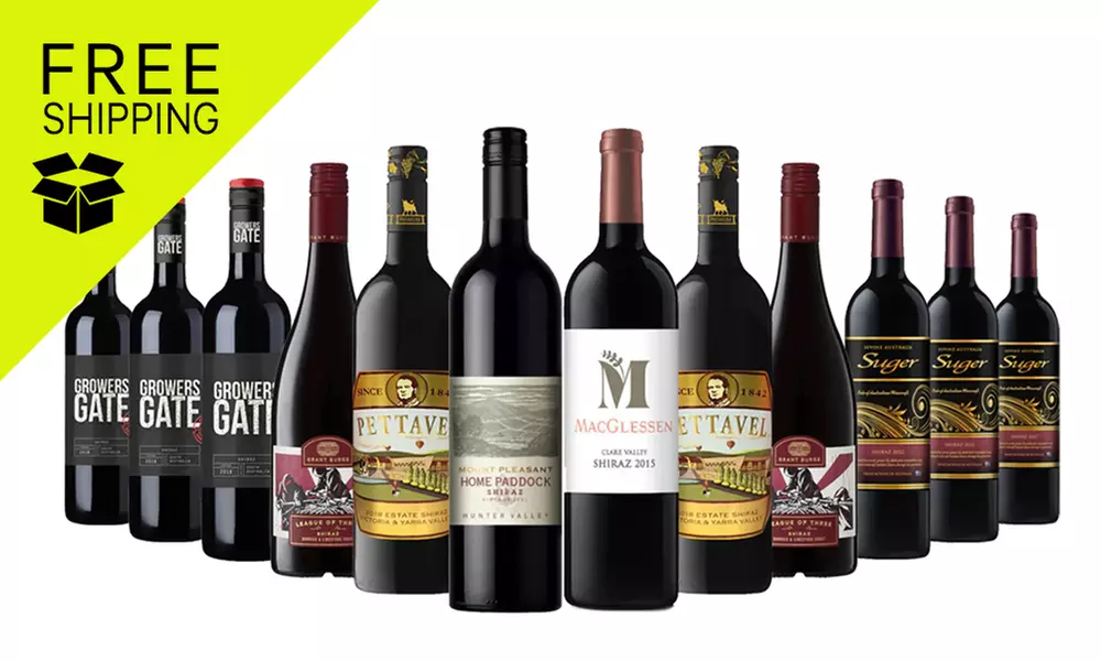 Delightful Shiraz Mixed – 12 Bottles from Just Wines (Up to 59% Off) - Primary Image
