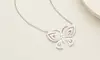 Adjustable Crystal Butterfly Necklace Made With Crystals From Swarovski