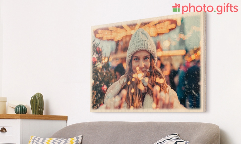 Holzplatte mit eigenem Foto