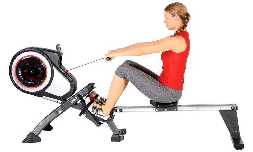 SportPlus Turbine Rowing Machine | Groupon Goods