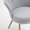 Image 16: Fluwelen schelp fauteuil