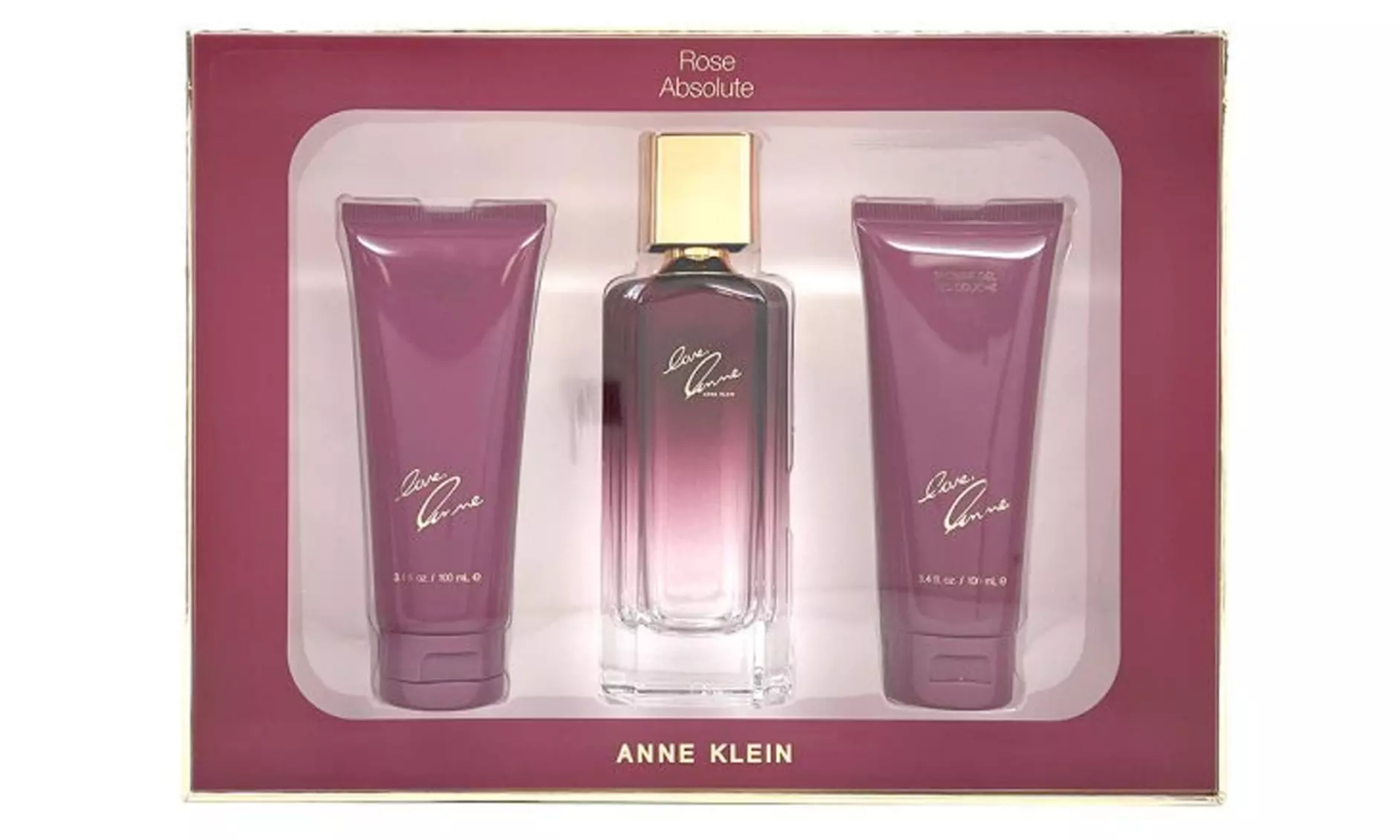 Anne Klein Rose Absolute 3 Piece Eau de Parfum Gift Set for Women