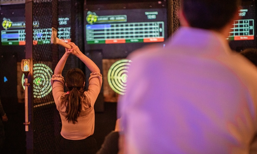 Image 2: Up to 32% Off Axe Throwing Experience at Bananas' Axe Cabana