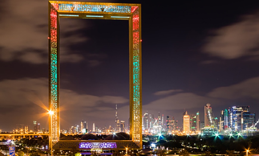 Image 1: City Tour plus Dubai Frame with Transfers