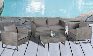 Outsunny Four-Piece Outdoor Furniture Set