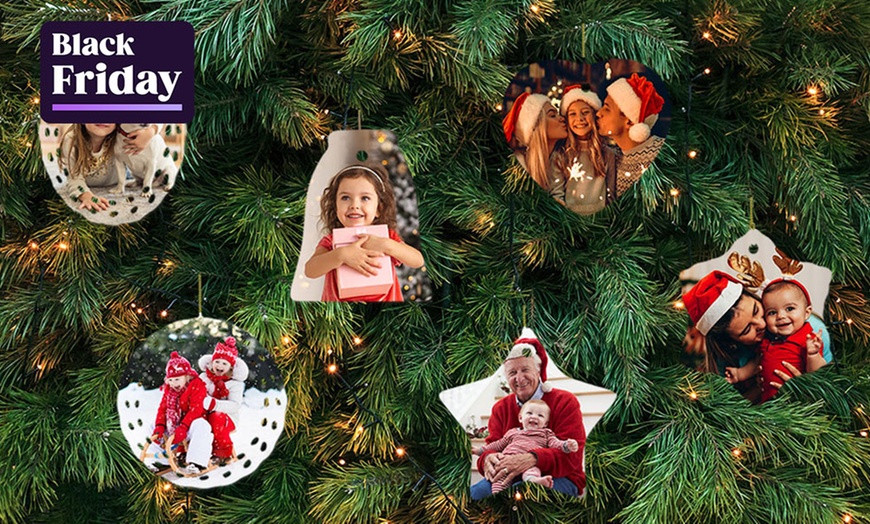 Image 1: Personalised Ceramic Ornament from Photobook Shop
