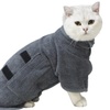 Image 7: Super Absorbent and Quick Dry Pet Bathrobe Towel
