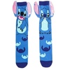 Image 2: Two Packs of Stitch-Inspired Funky Socks in Blue and Pink Design