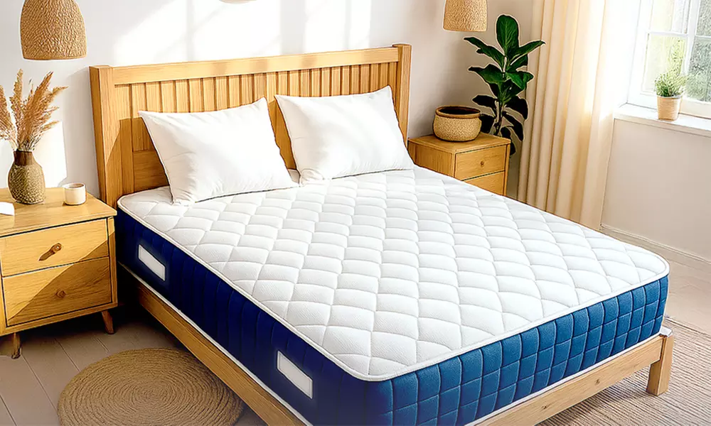 Colchón ortopédico 30 cm con muelles ensacados de The White Stone