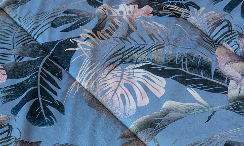 Doppelte Winterdecke aus Samt mit Digitaldruck