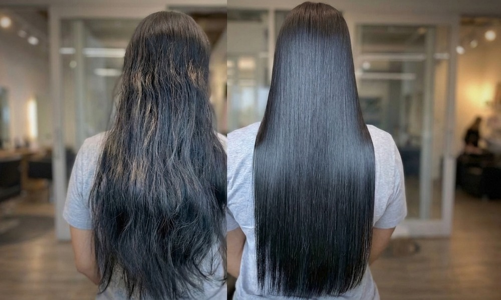 Eliminate 90% Frizz, Boost Shine with Keratin, Blowout, Straightening