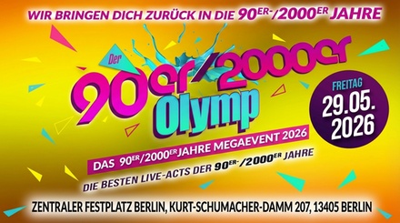 1 Ticket für den 90er/2000er Olymp am 29.05.2026 - SchlagerOlymp GmbH
