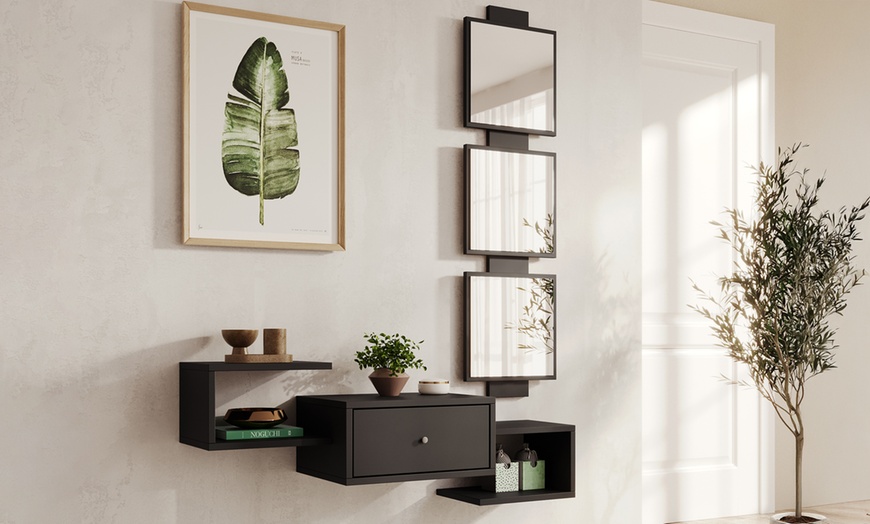Image 4: Meuble d'entrée "Neo" avec tiroir et miroir