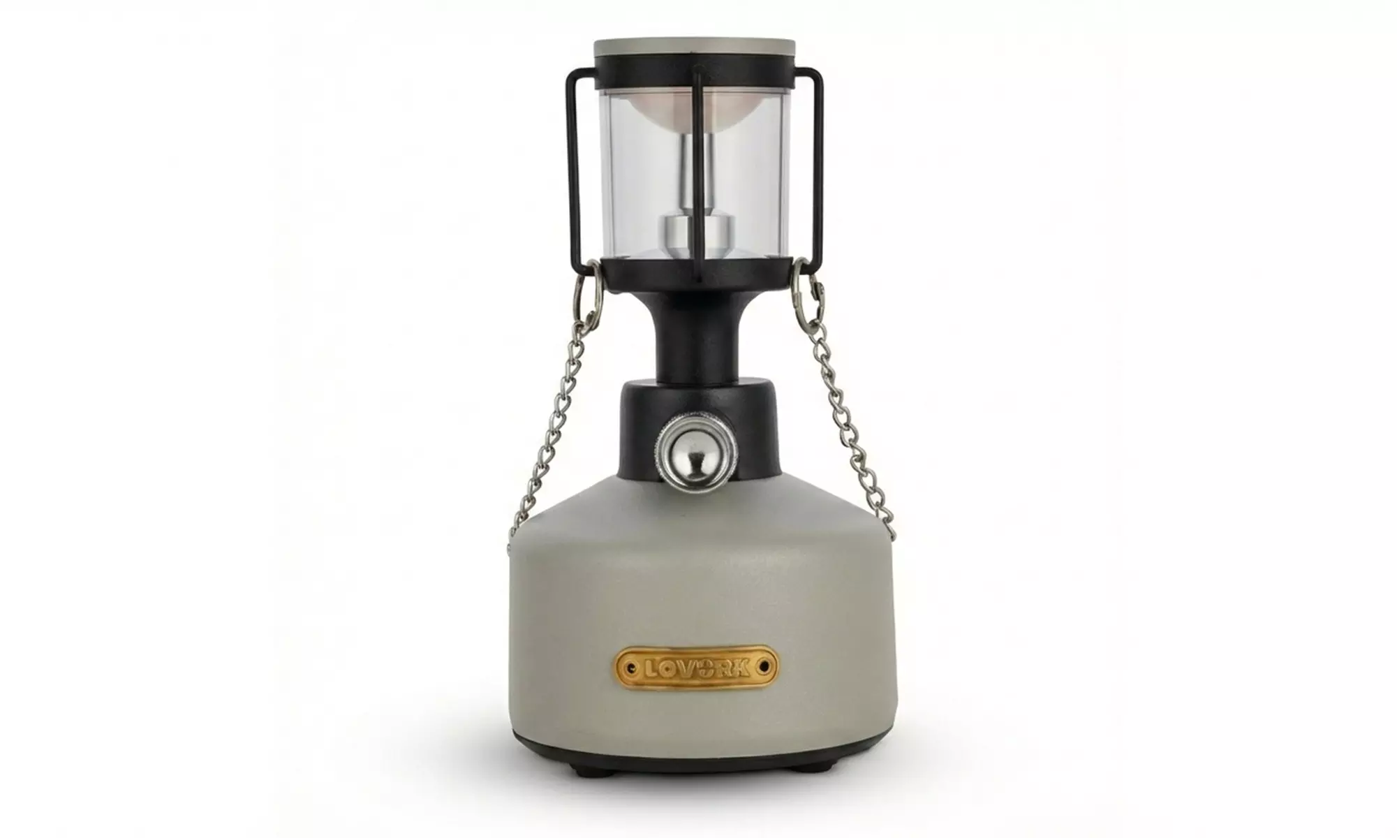 Draagbare vintage led-lantaarn met ingebouwde powerbank