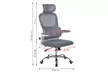 Chaise de bureau ergonomique avec support pour le dos, coloris au choix, livraison offerte - Image 6
