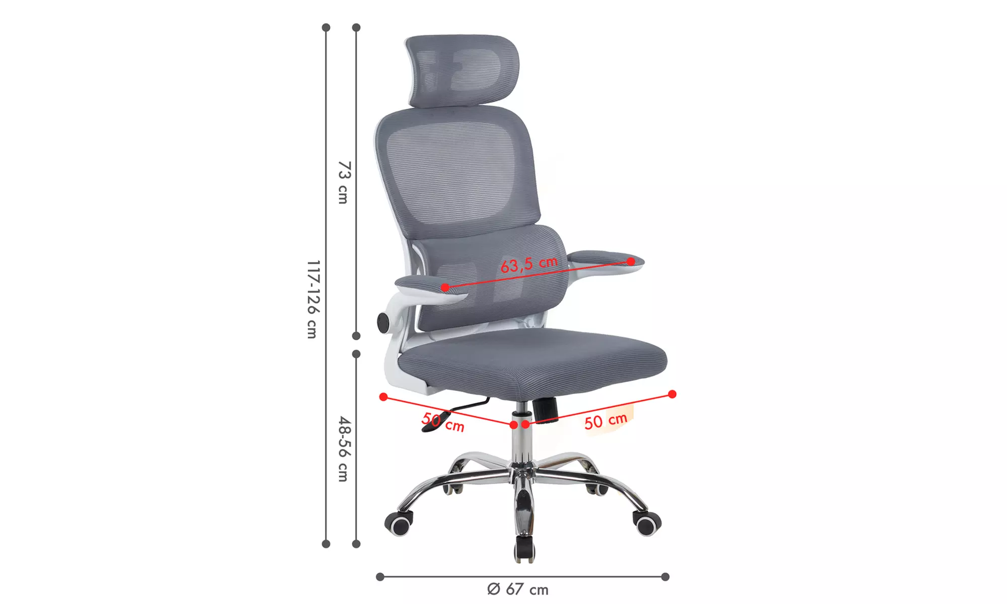 Chaise de bureau ergonomique avec support pour le dos