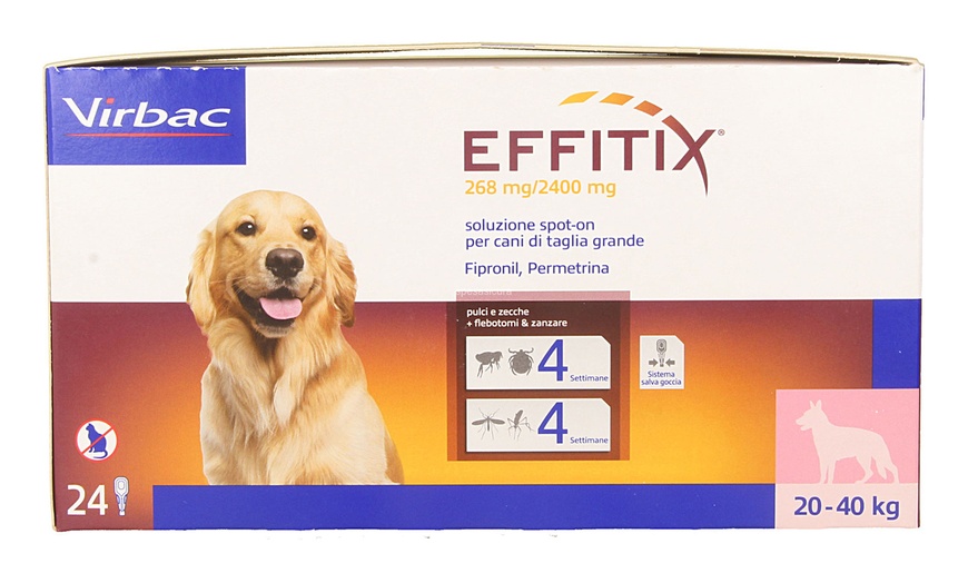 Image 5: 24 pipette antiparassitarie Virbac Effitix Spot On per cani