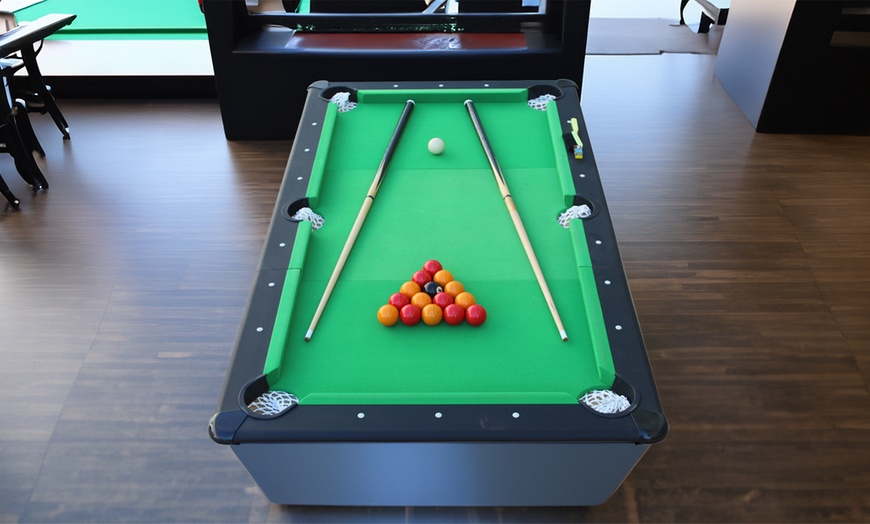 Image 1: Billard modulable 3 panneaux avec accessoires inclus