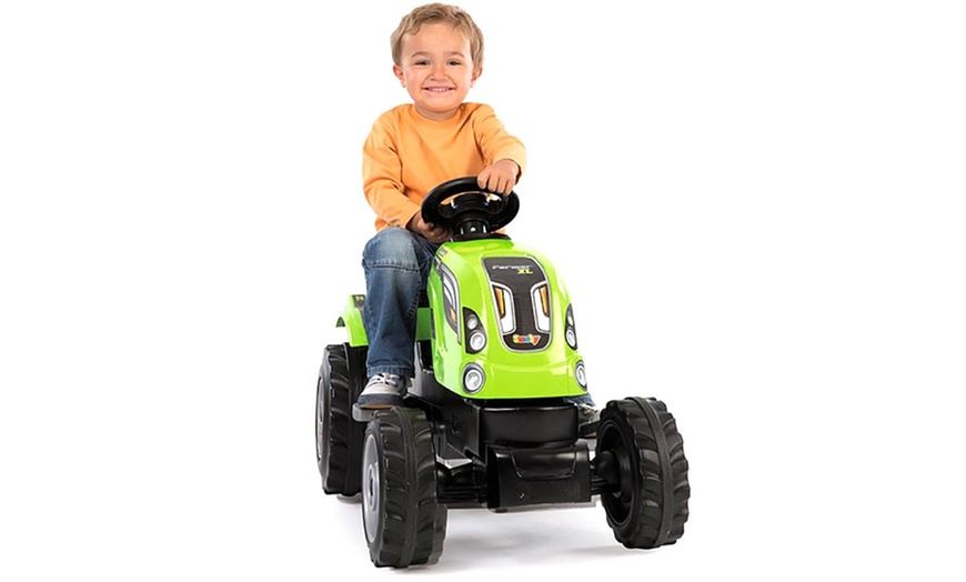 Image 7: Smoby Kids' Tractor with Trailer