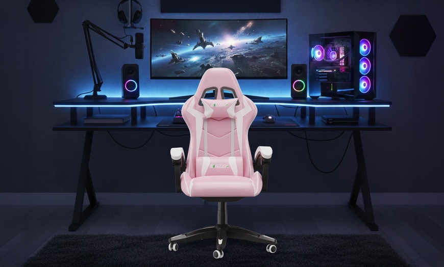 Image 1: Gaming Chair, Ergonomic Design and Adjustable Height