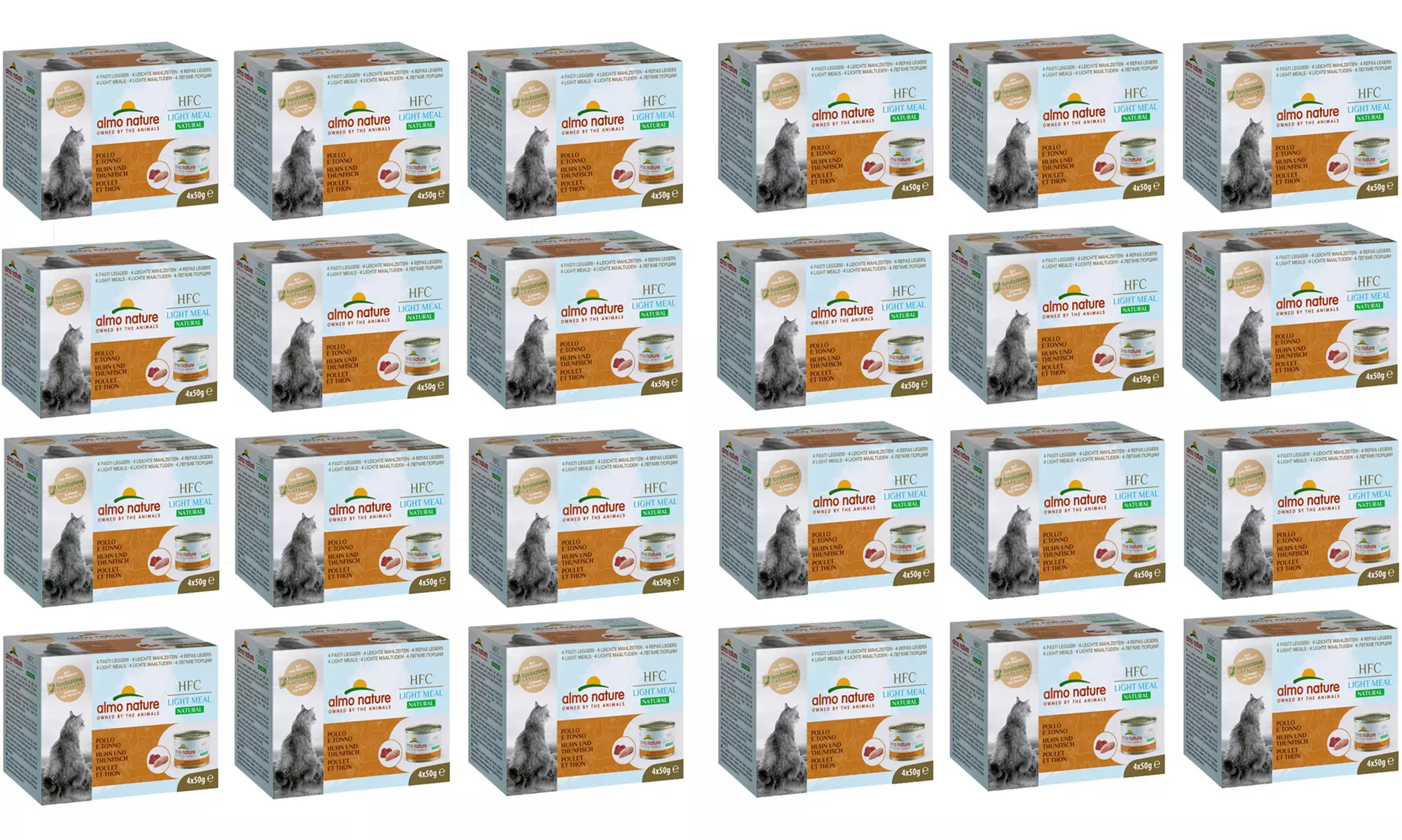 Fino a 96 scatolette di cibo umido per gatti Almo Nature HFC
