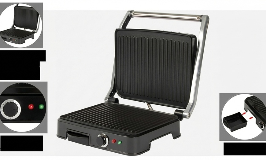 Image 6: Plancha gril et panini Bomann