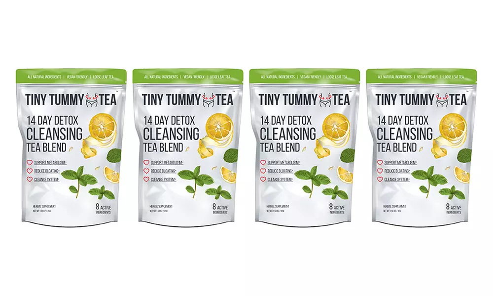 Tiny Tummy Tea Detox Cleansing Tea Blend (1- 2- 3- or 4- Pack)