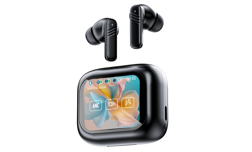 Image 2: Auriculares inalámbricos con cancelación de ruido y pantalla táctil