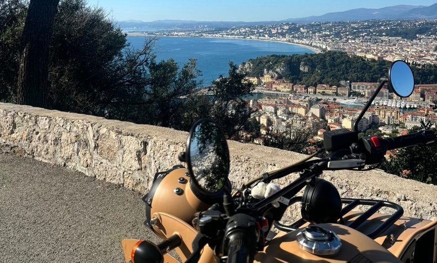 Image 2: Baptême en Sidecar à Nice pour 2 personnes avec RIVIERA-SIDECAR