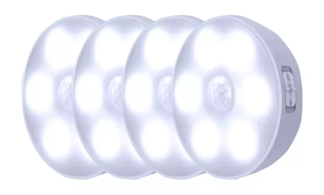 Luz nocturna inalámbrica recargable con detección de movimiento