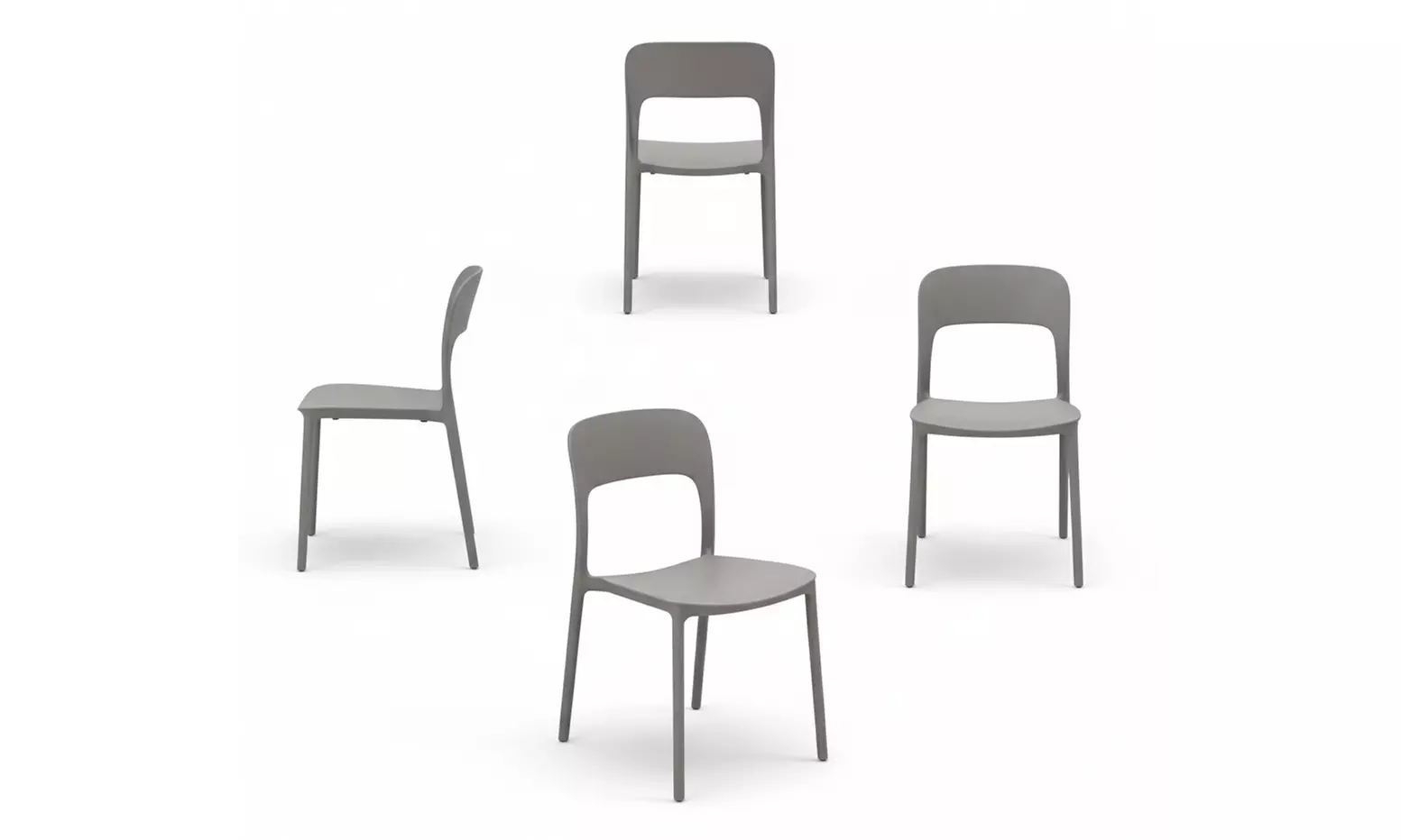 Set di 4 sedie da esterno