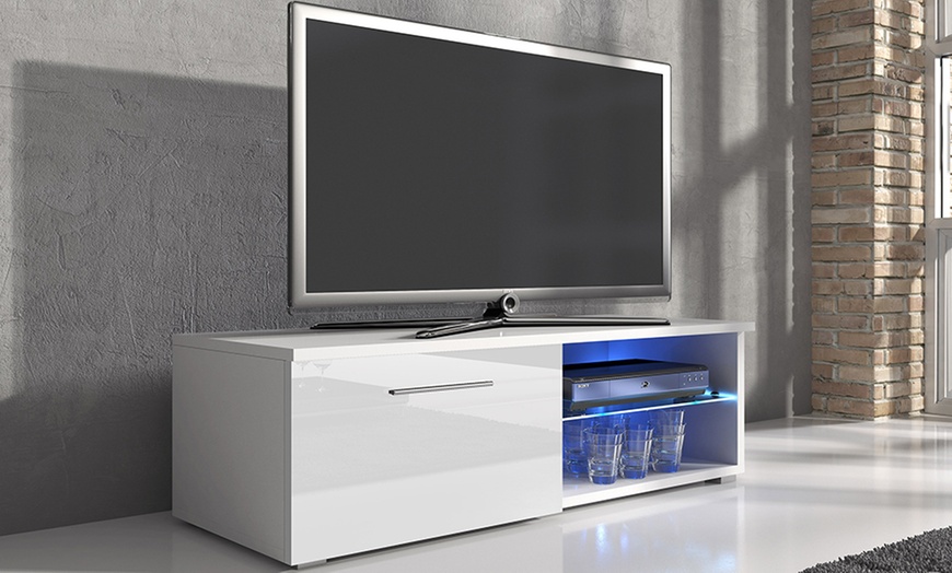 Image 9: TV Unit with LED Lighting