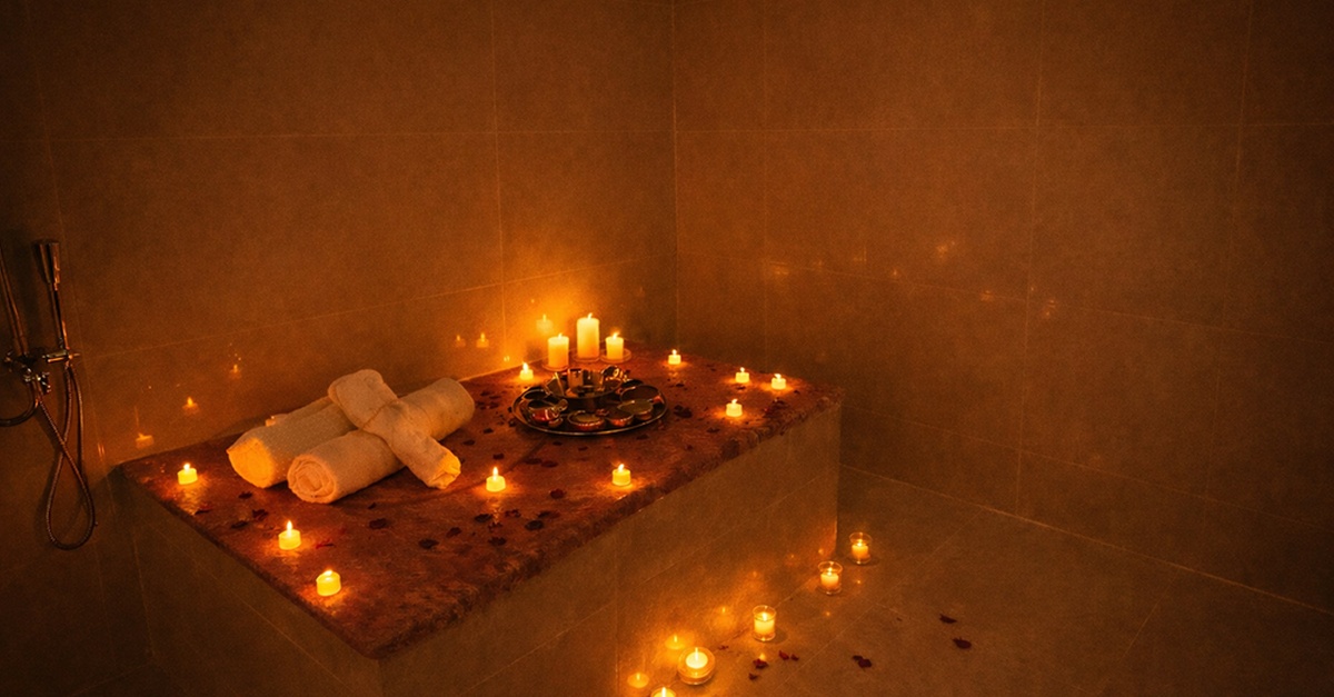 Full Body Aromatherapy Spa + Optional Blowdry Or Moroccan Bath Full Body Aromatherapy Spa + Optional Blowdry Or Moroccan Bath
