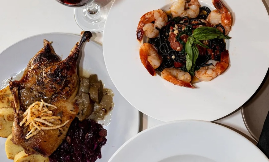 Image 4: $25 or $55 Towards Food and Drink or Two Entrees and a Bottle of Wine