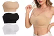 Women Strapless Bralette Seamless Bandeau Padded Tube Top Bra - Second Medium